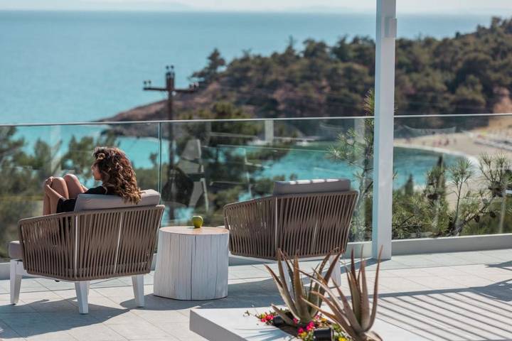 Ferienhaus für 2 Personen, mit Balkon und Terrasse sowie Whirlpool und Garten auf Thassos - 2