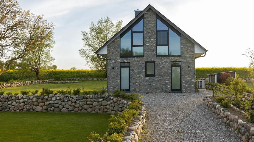 Ferienhaus mit Meerblick für 4 Personen, mit Terrasse und Sauna sowie Garten, mit Haustier im Klützer Winkel