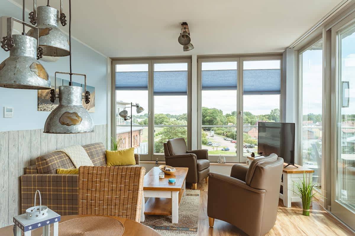 Ganze Wohnung, Ferienwohnung für 4 Personen mit Balkon/Terrasse in Barth, Vorpommern
