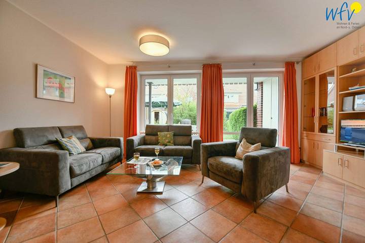 Ferienhaus für 8 Personen, mit Balkon und Terrasse sowie Garten auf den Ostfriesische Inseln