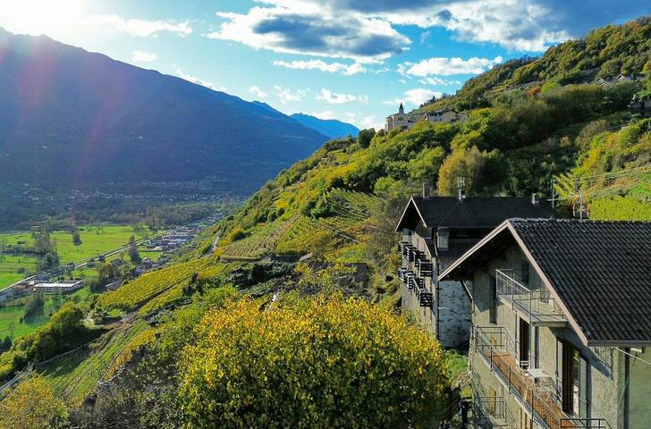 Location de vacances pour 4 personnes, avec Terrasse et Jardin à Teglio