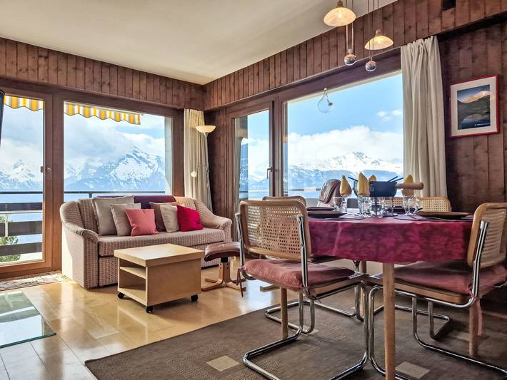 Gîte pour 4 personnes, avec Balcon et Vue à Veysonnaz