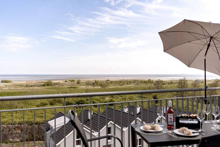 Ferienwohnung für 4 Personen, mit Ausblick und Sauna sowie Balkon in Schillig - 4