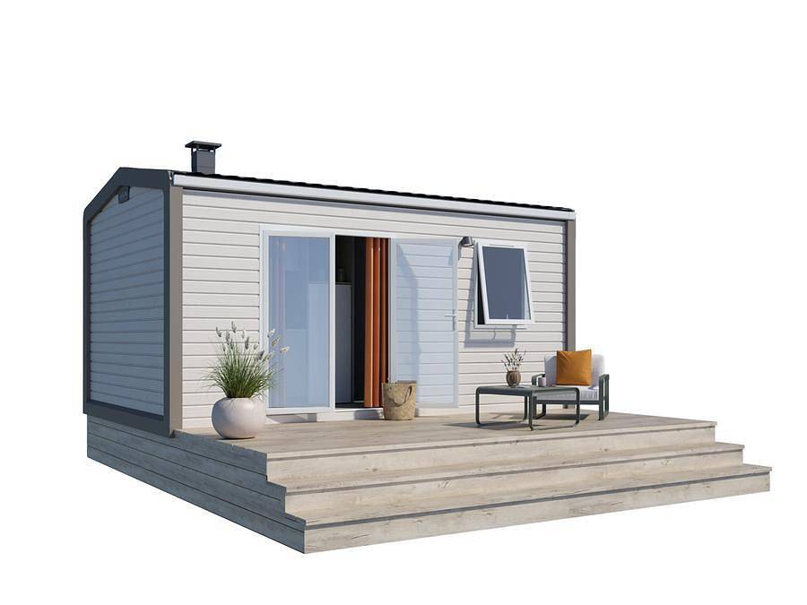 Camping Vert Auxois - Mobile home 2 persons - Charming 1 bedroom lodge - New for 2024 in Pouilly-en-Auxois, Beaune region