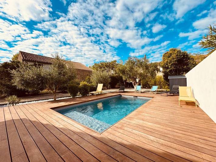 Location de vacances pour 6 personnes, avec jardin ainsi que piscine et vue à Puichéric - 3