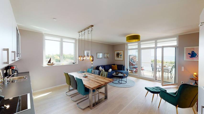 Ferienwohnung für 6 Personen, mit Balkon und Sauna in Südstrand Pelzerhaken