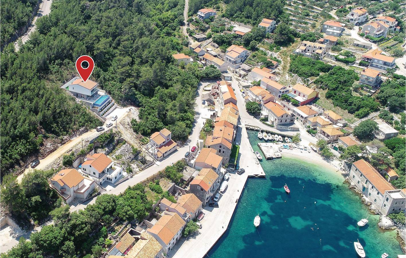 Gemütliche 2-Zimmer-Wohnung mit Pool, WLAN und Terrasse in Küstennähe in Blato, Korcula