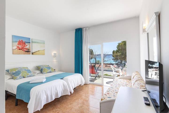 Gîte pour 3 personnes, avec balcon et vue à Peguera