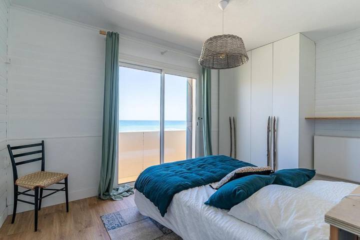Ferienhaus für 5 Personen, mit Balkon und Terrasse sowie Garten und Ausblick in Mimizan Plage