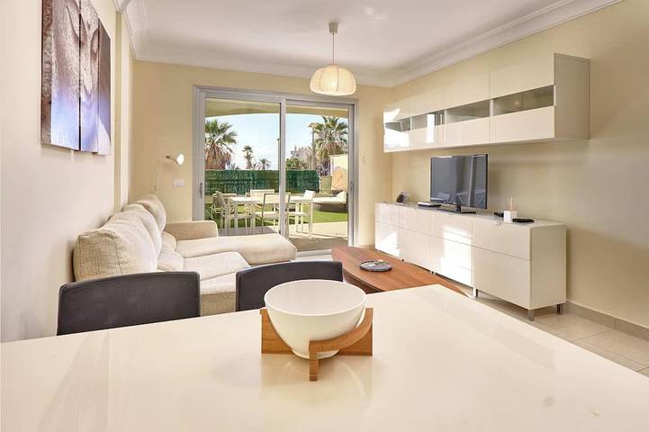 Ganze Wohnung, San Remo Palm Mar Wohnung Mit Standardgarten Und Garage In San Remo View M in Playa de la Arenita (Arona), Arona