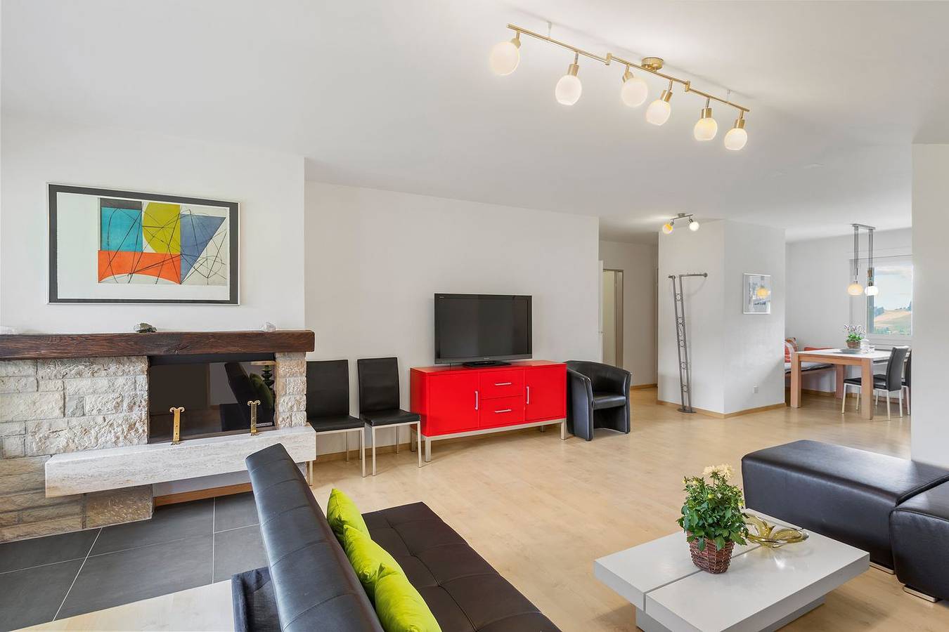 Ganze Wohnung, Ferienwohnung Rezia, Parpan, Triangel Haus B, Ferienregion Lenzerheide in Churwalden, Plessur Alpen