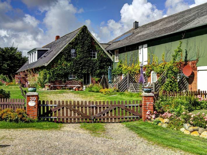 Bauernhof für 4 Personen, mit Balkon und Balkon/Terrasse sowie Terrasse und Garten