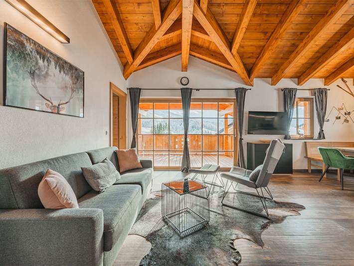 Ferienwohnung für 5 Personen, mit Terrasse in Rußbach am Paß Gschütt