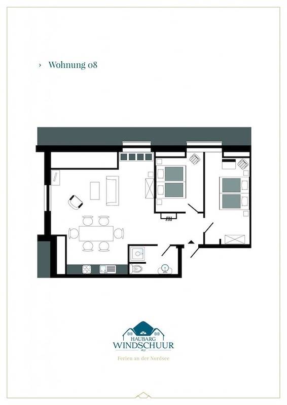 Ganze Ferienwohnung, Appartement 8, haustierfrei in Welt, Eiderstedt