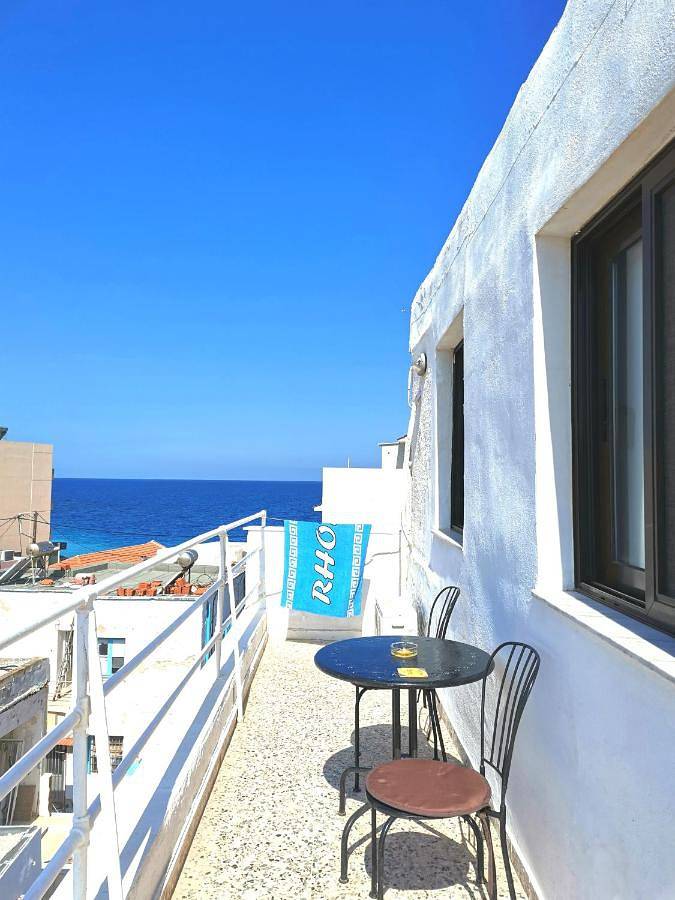 Vakantieappartement voor 2 personen, met uitzicht en balkon in Rhodos Stad