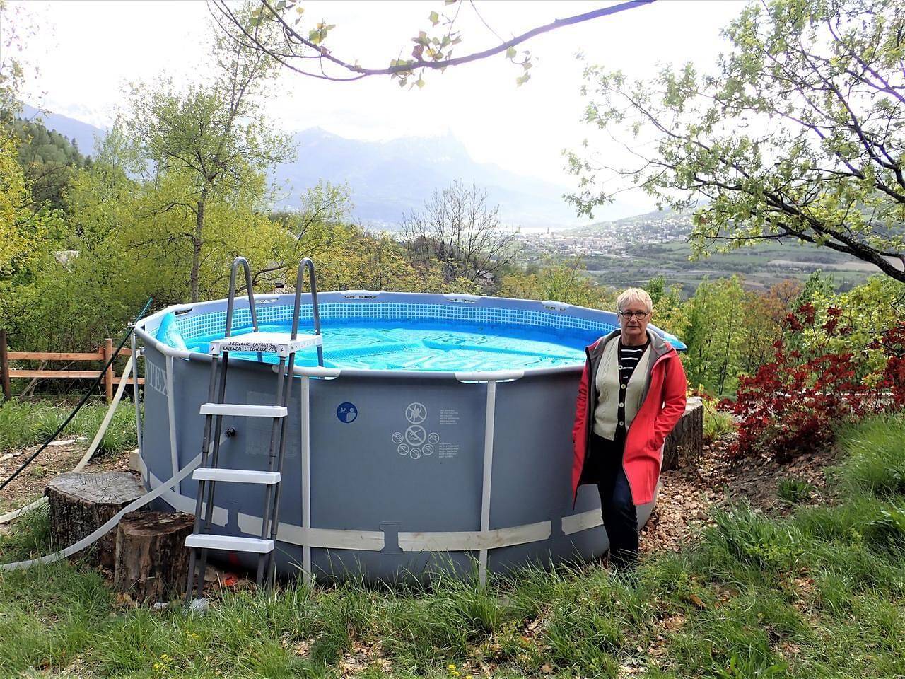 Ferienhaus "Embrun 7 Pièces, 12 couchages" mit Blick auf den See und die Berge, privater Pool in Saint-André-d'Embrun, Nationalpark Écrins