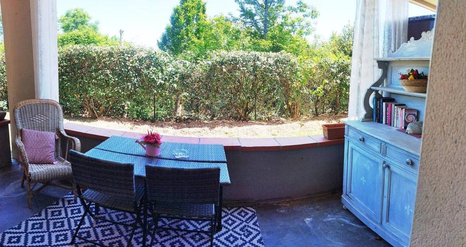 Appartement de vacances pour 4 personnes, avec jardin