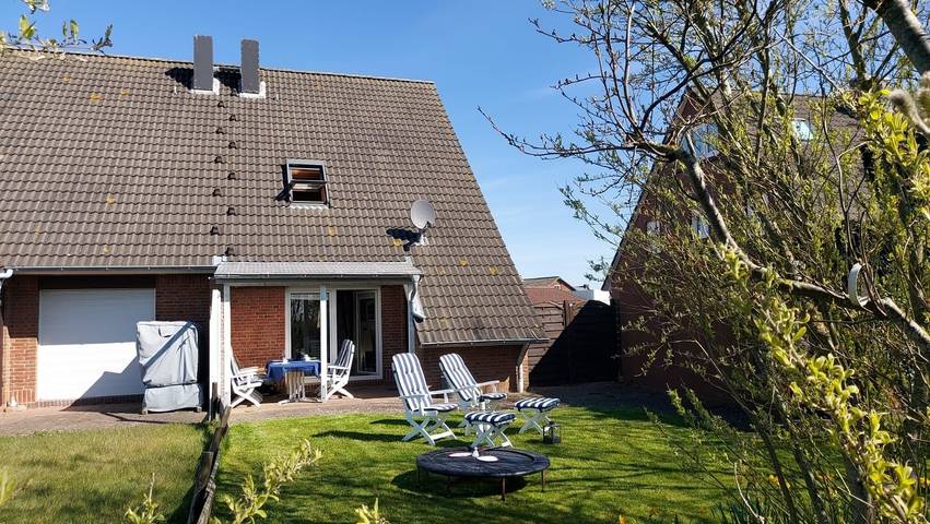 Ferienhaus für 6 Personen, mit Terrasse und Ausblick sowie Garten in Nordstrand