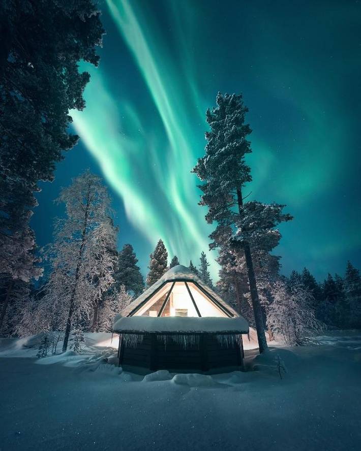 Station pour 4 personnes, avec Jacuzzi et Sauna à Ivalo