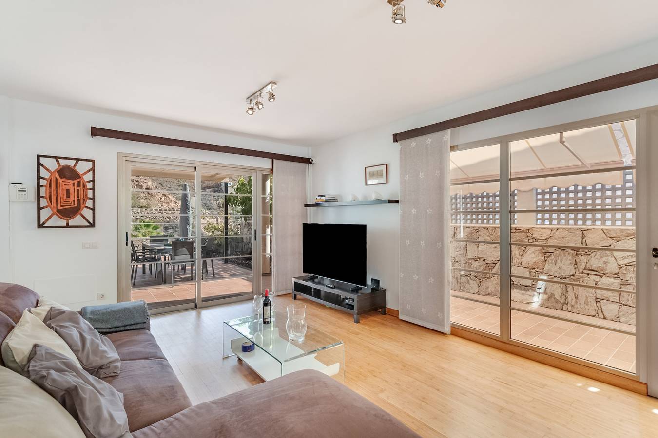 Férias 'Puro Luxo e Conforto La Oliva' com vista para a montanha, Wi-Fi e ar condicionado in Pueblo de Tauro, Mogán