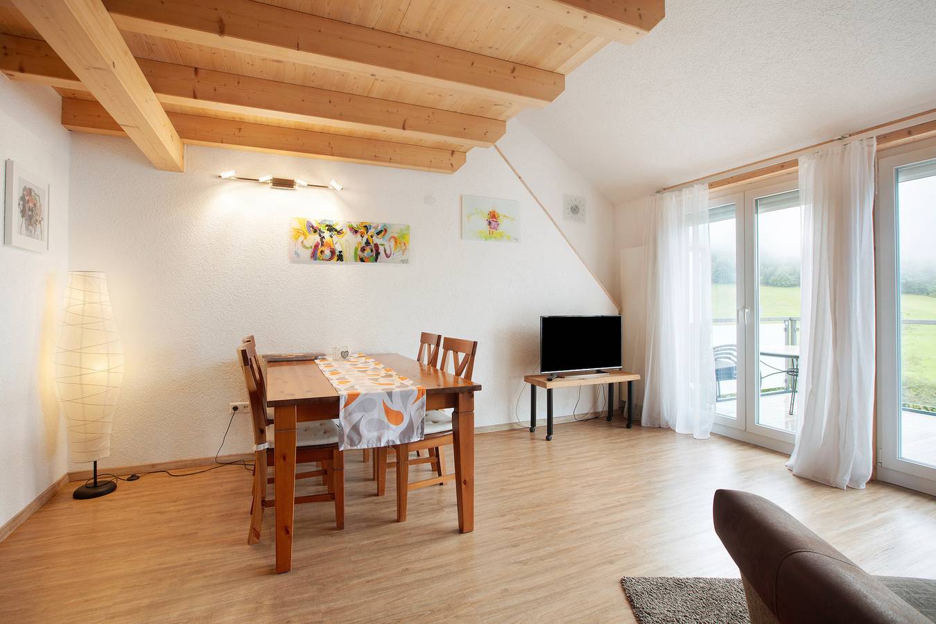 Ganze Wohnung, Ferienwohnung 'Hinz' mit Bergblick, Balkon und Wi-Fi in Suedlicher Schwarzwald, Todtnau