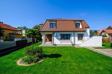 Ferienhaus für 2 Personen, mit Garten und Balkon, mit Haustier in Leba