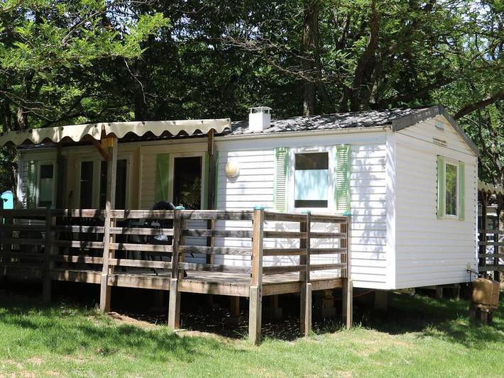 Camping Coeur d'Ardèche - Mobilhome 7 personnes - Mobil-home 5/7 places. Tv 5/7 pers in Saint-Vincent-de-Durfort, Parc naturel régional des Monts d'Ardèche