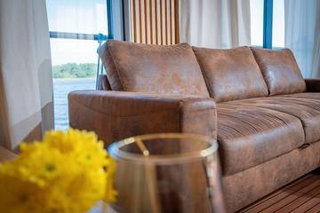 Hausboot für 6 Personen, mit Terrasse in Fürstenberg/Havel