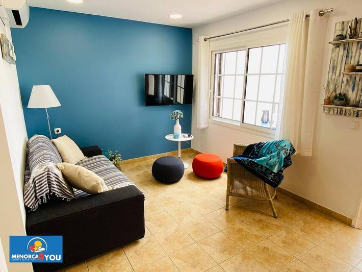 Apartamento para 4 personas, con Balcón y Terraza además de Jardín y Piscina en Son Bou