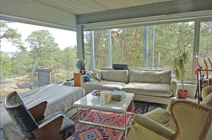 Ganze Wohnung, Fantastische Architektenvilla am Wasser in Nacka, Stockholmer Schärengarten