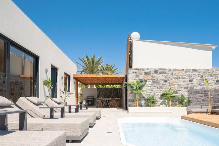 Villa pour 5 personnes, avec piscine ainsi que jacuzzi et jardin à Bali (Crète) - 2