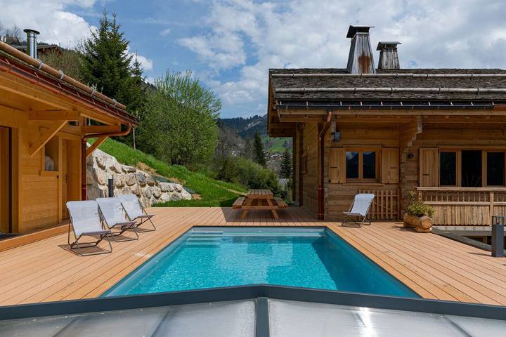 Chalet pour 9 personnes, avec piscine ainsi que sauna et jardin à Le Grand-Bornand - 3