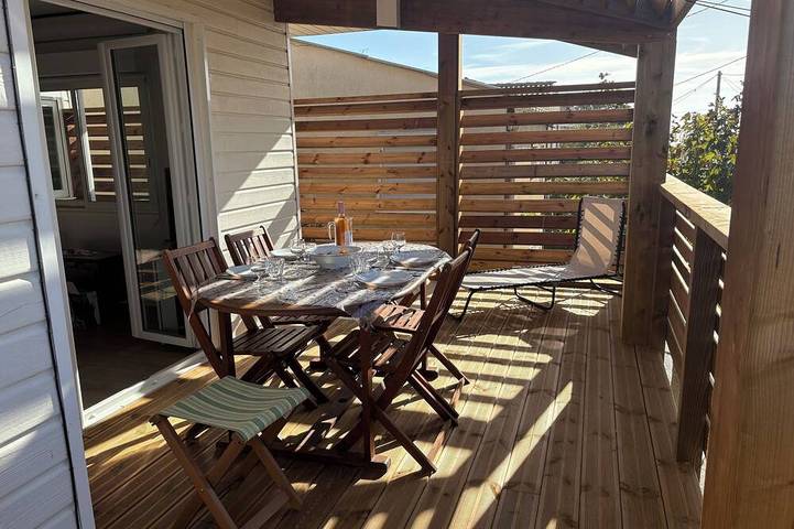 Hütte für 7 Personen, mit Balkon in Gruissan Plage