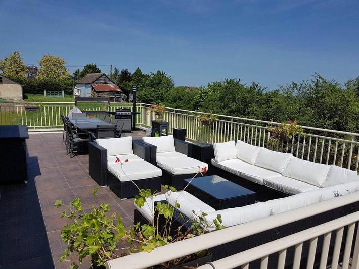 Chambre d’hôte pour 2 personnes, avec Terrasse ainsi que Jardin et Vue