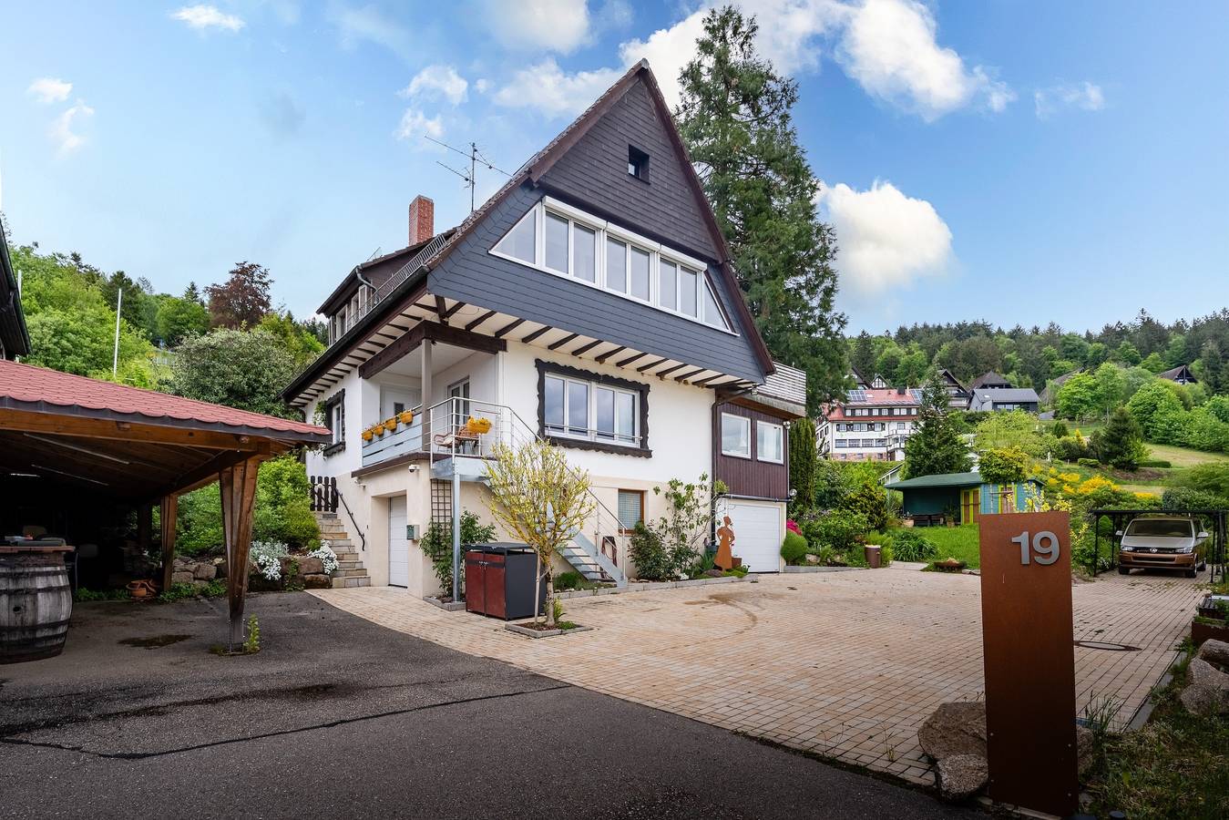 Ganze Wohnung, Apartment „Startplatz“ mit Bergblick, Balkon und Wlan in Sasbachwalden, Mittlerer Schwarzwald