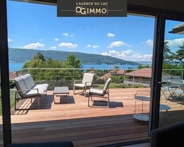 Villa pour 8 personnes, avec vue sur le lac ainsi que jardin et balcon sur le Lac d'Annecy