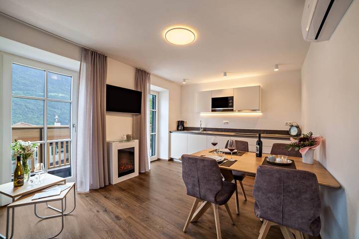 Ferienwohnung für 4 Personen, mit Balkon und Sauna in Partschins