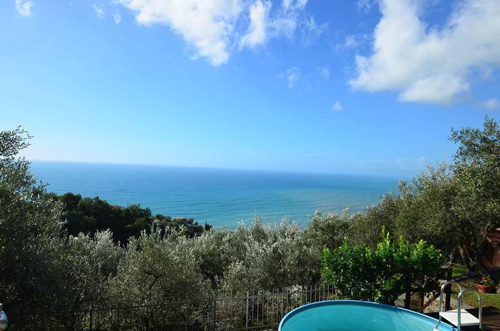 Ferienhaus mit Meerblick für 4 Personen, mit Ausblick und Garten sowie Pool in Ligurien - 3