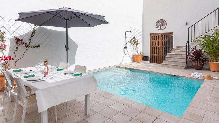 Casa rural para 6 personas, con balcón/terraza y piscina en Canillas de Albaida - 4