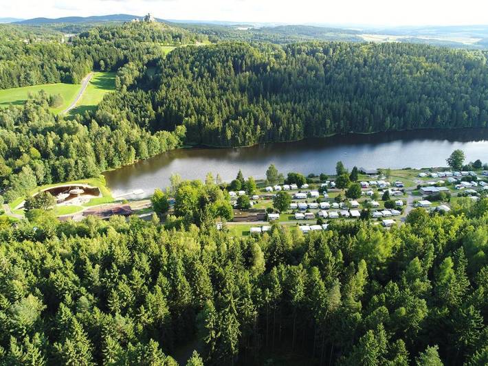 Ferienhaus für 6 Personen, mit Seeblick in Flossenbürg