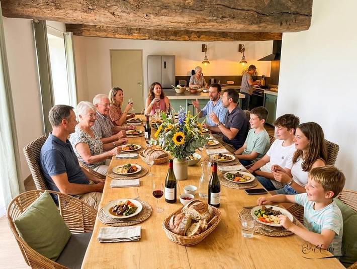 Location de vacances pour 14 personnes, avec jardin à Saint-Vincent-sur-Oust - 3