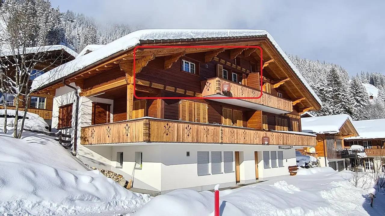 Appartement de vacances entier, Appartement de vacances pour 4 personnes avec balcon in Adelboden, Frutigen-Lenk-Adelboden