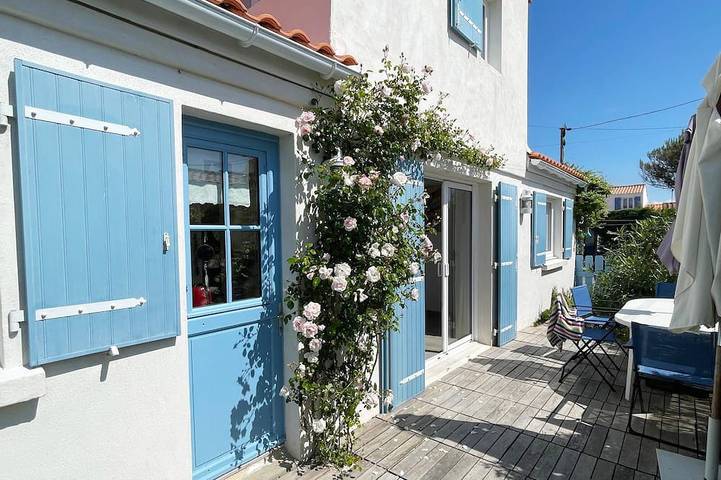 Location de vacances pour 5 personnes, avec jardin, animaux acceptés dans l'Herbaudière