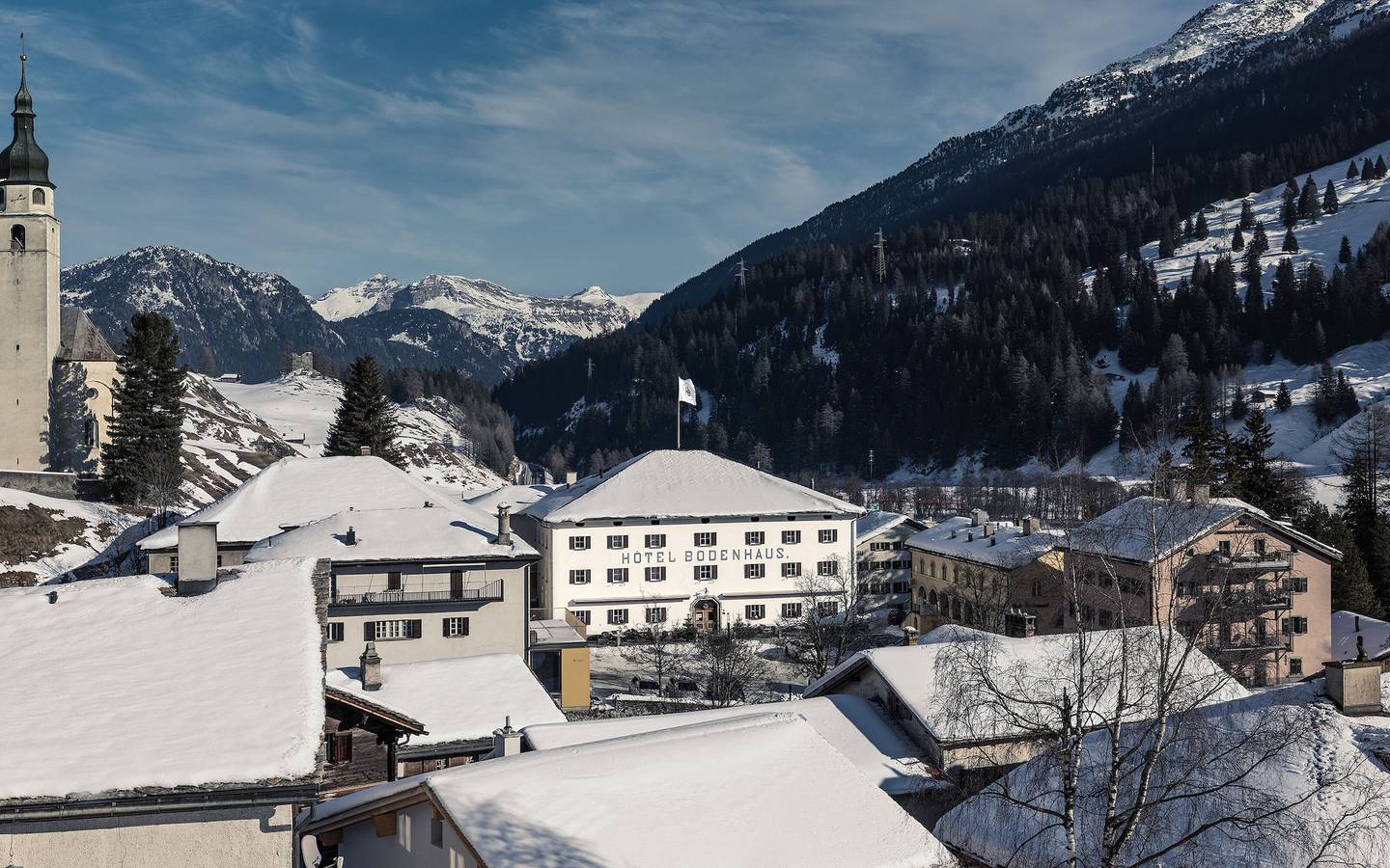 Hotel Bodenhaus - Einzelzimmer Lärche in Splügenpass, Rheinwald