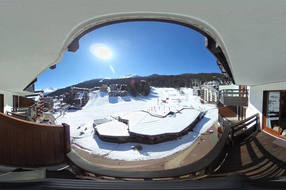 Apartamento entero, Al pie de las pistas de esquí, 5.o piso, vista pistas, tv, 33m², La Tania in La Tania, Courchevel