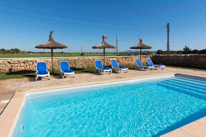 Finca am Strand für 10 Personen, mit Balkon und Garten in Es Trenc - 3