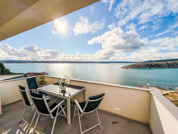 Apartament wakacyjny dla 5 osób, z taras w Maslenica