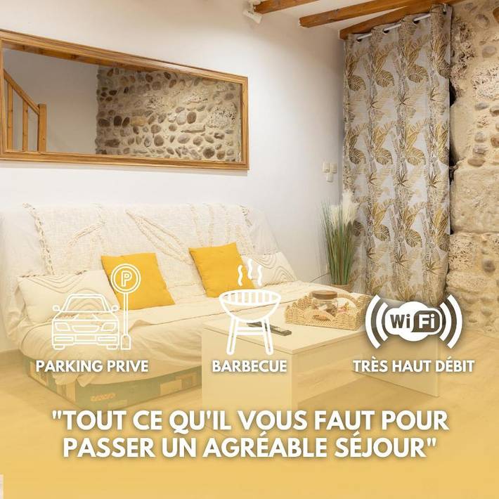Gîte pour 4 personnes, avec terrasse à Montélier