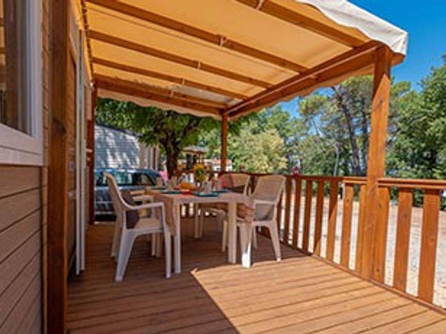 Camping La Pinède en Provence - Mobilheim 8 personen - Lavendel Plus in Mondragon, Vaucluse