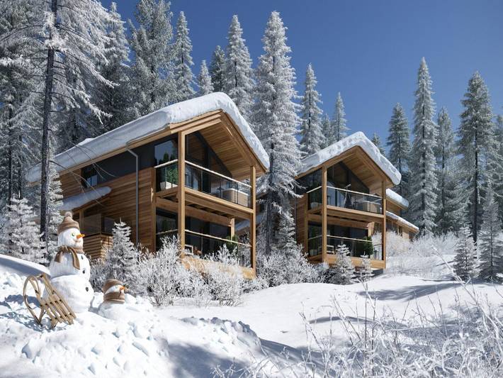 Chalet voor 8 personen, with Balkon and Whirlpool as well as Sauna in Turracher Höhe